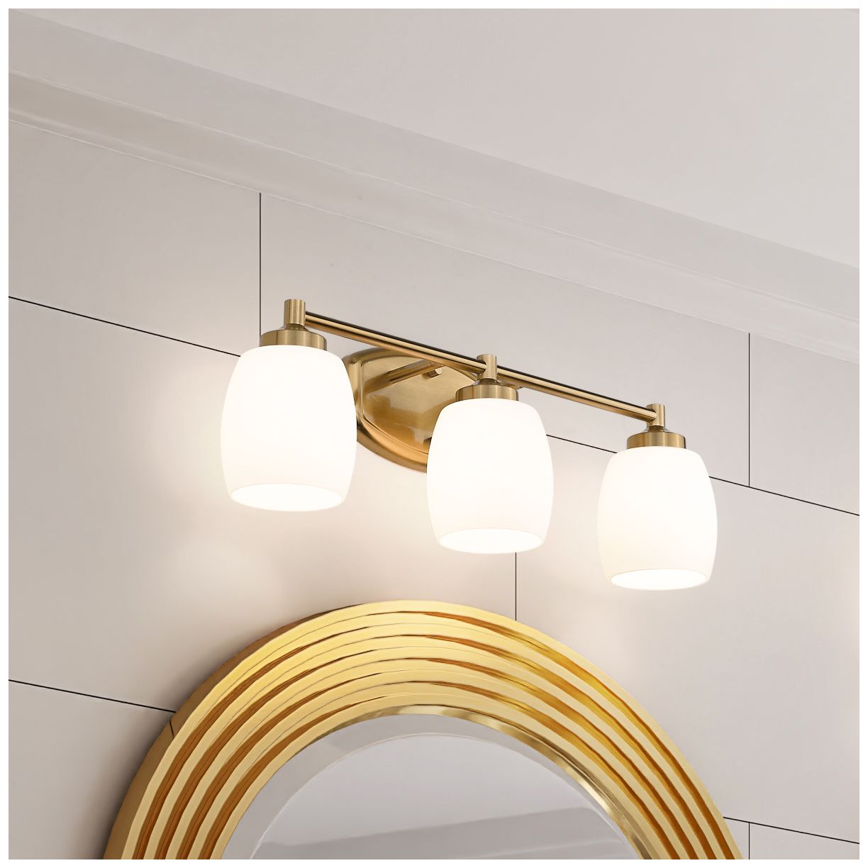 Thumbnail1 of Kendrick by Z-Lite Luxe Gold 23 inch 3 Light Vanity