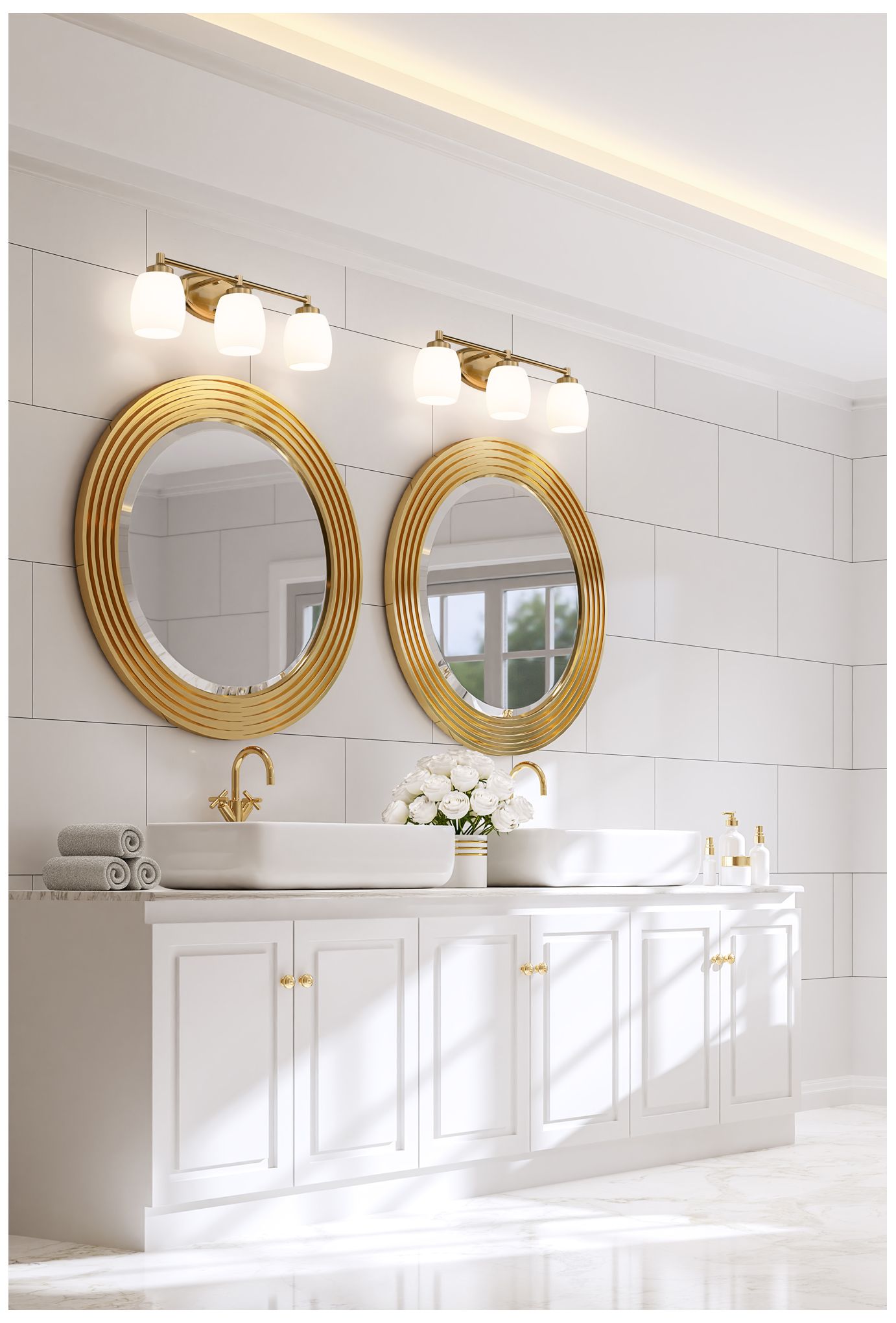 Thumbnail3 of Kendrick by Z-Lite Luxe Gold 23 inch 3 Light Vanity more views