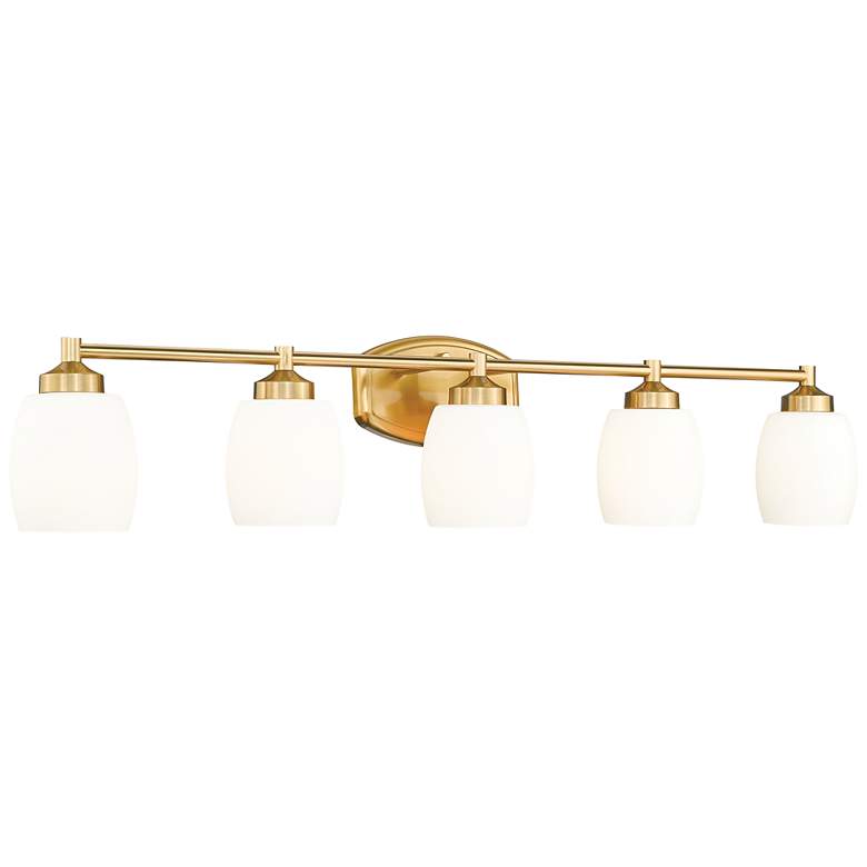 Image 1 Kendrick by Z-Lite Luxe Gold 39.25 inch 5 Light Vanity