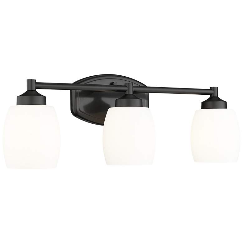 Image 1 Kendrick by Z-Lite Matte Black 23 inch 3 Light Vanity
