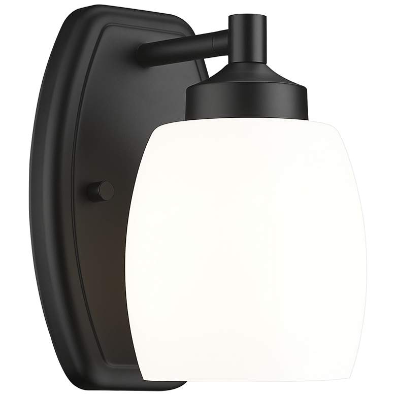 Image 1 Kendrick by Z-Lite Matte Black 4.75 inch 1 Light Wall Sconce