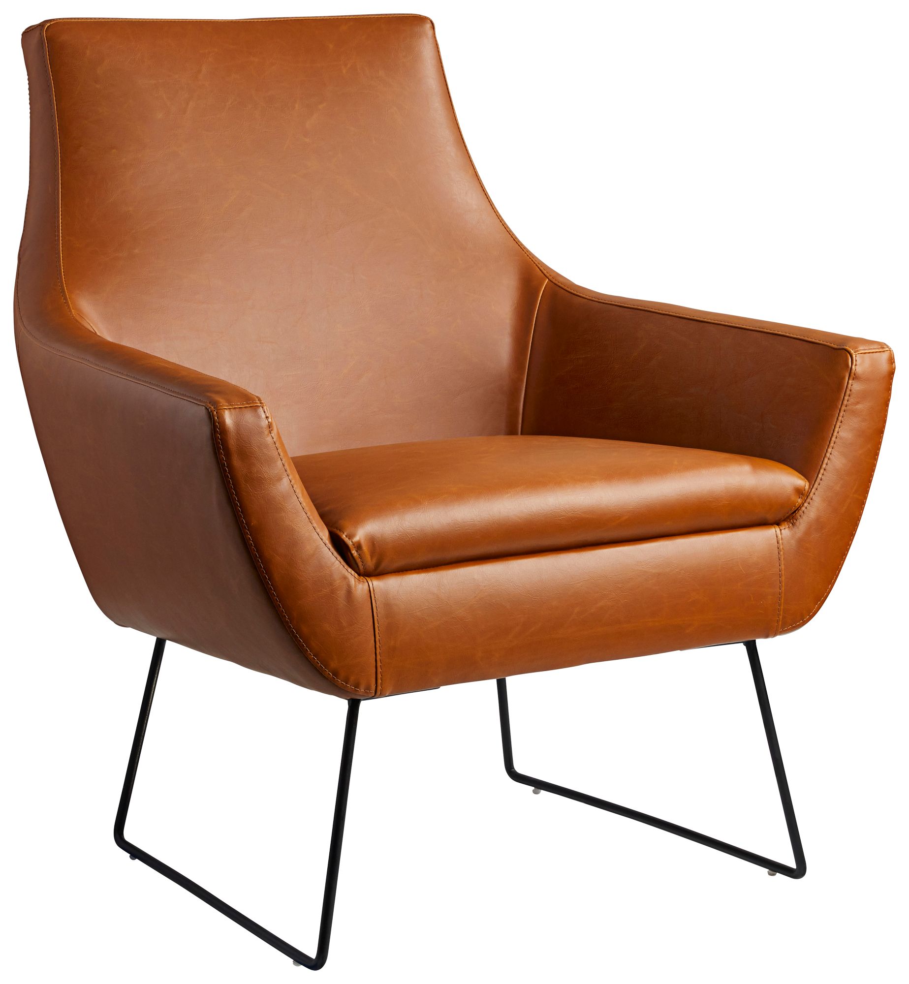 vegan leather club chair