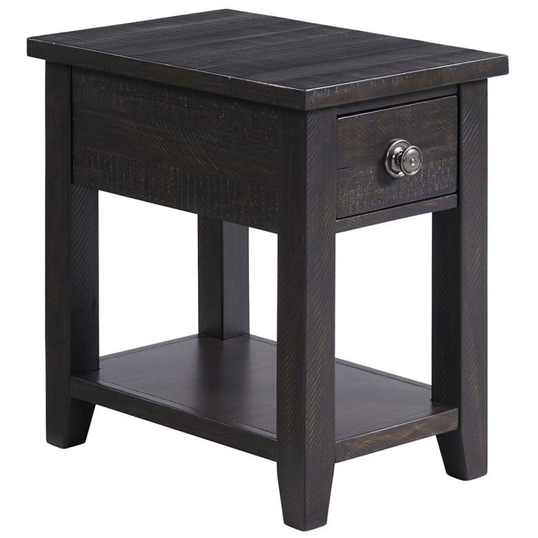 Image 1 Kendyl 16" Wide Espresso Chairside End Table with Power