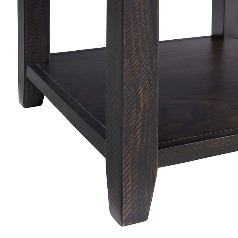Image 4 Kendyl 16" Wide Espresso Chairside End Table with Power more views