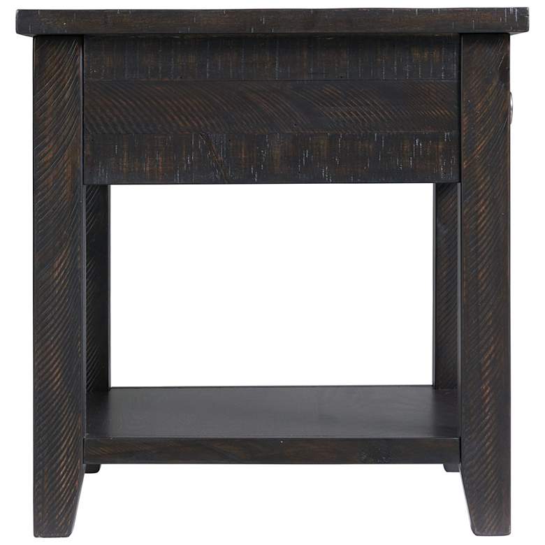 Image 4 Kendyl 24" Wide Espresso 1-Drawer Square End Table more views