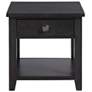5_Kendyl 24" Wide Espresso 1-Drawer Square End Table more views