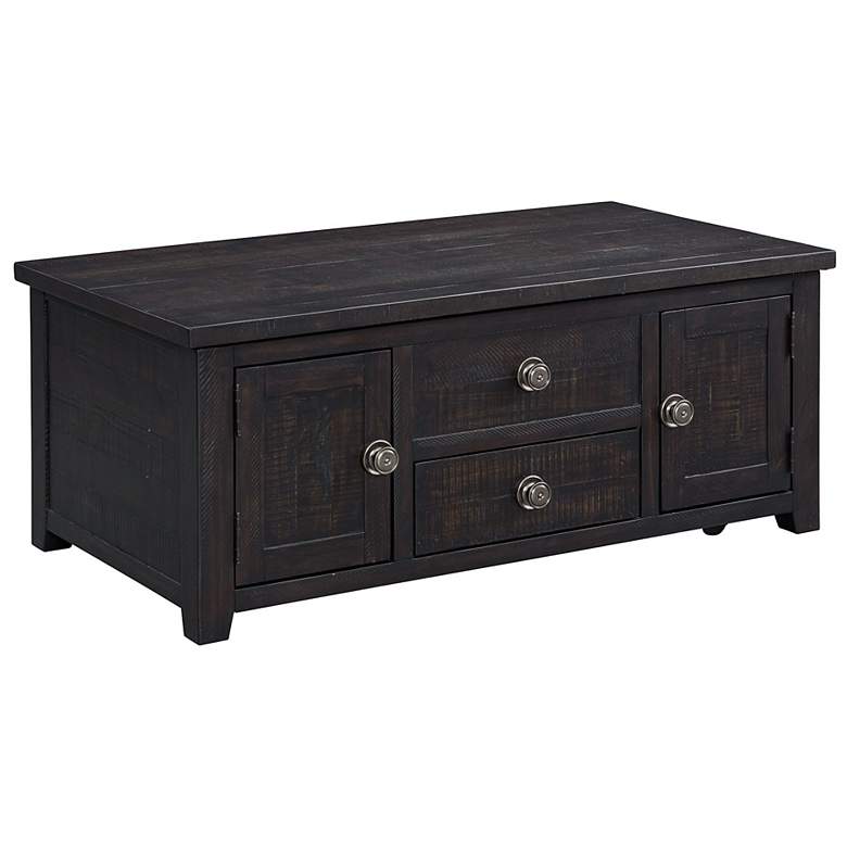 Image 1 Kendyl 48" Wide Espresso Wood 2-Drawer Lift-Top Coffee Table