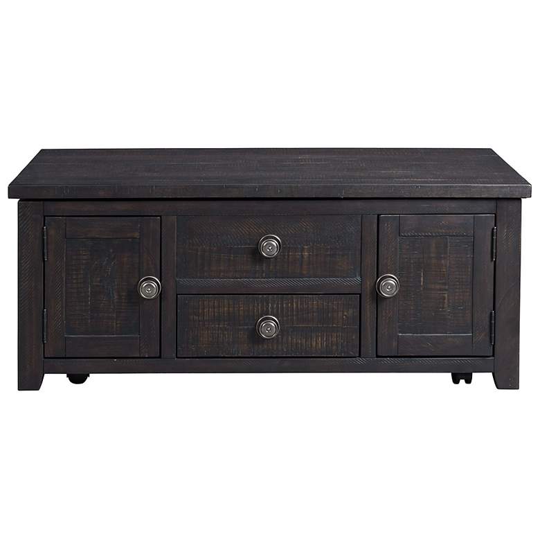 Image 7 Kendyl 48" Wide Espresso Wood 2-Drawer Lift-Top Coffee Table more views