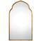 Kenitra 40" x 24" Moroccan Arch Top Gold Wall Mirror