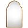 Kenitra 40" x 24" Moroccan Arch Top Gold Wall Mirror