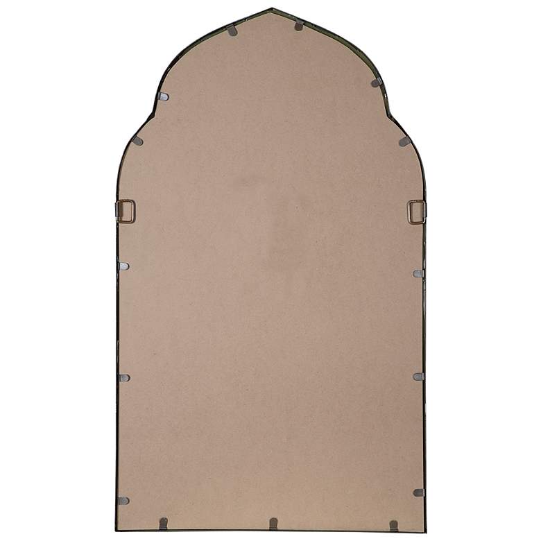 Image 6 Kenitra 40 inch x 24 inch Moroccan Arch Top Gold Wall Mirror more views