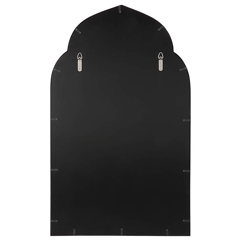 Image 6 Kenitra Matte Black Metal 24 inch x 40 inch Arch Top Wall Mirror more views