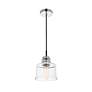 Thumbnail4 of Kenna 1 Lt Chrome Pendant With Clear Glass more views