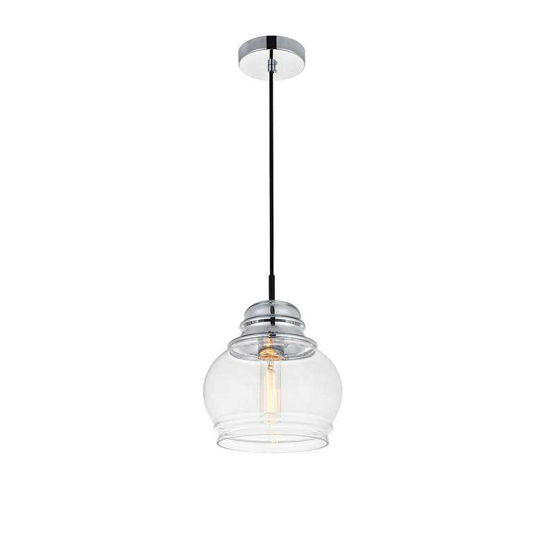 Image 5 Kenna 1 Lt Chrome Pendant With Clear Glass more views