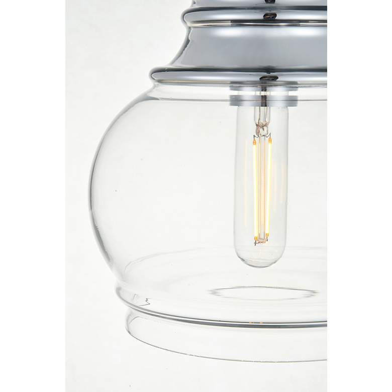 Image 7 Kenna 1 Lt Chrome Pendant With Clear Glass more views
