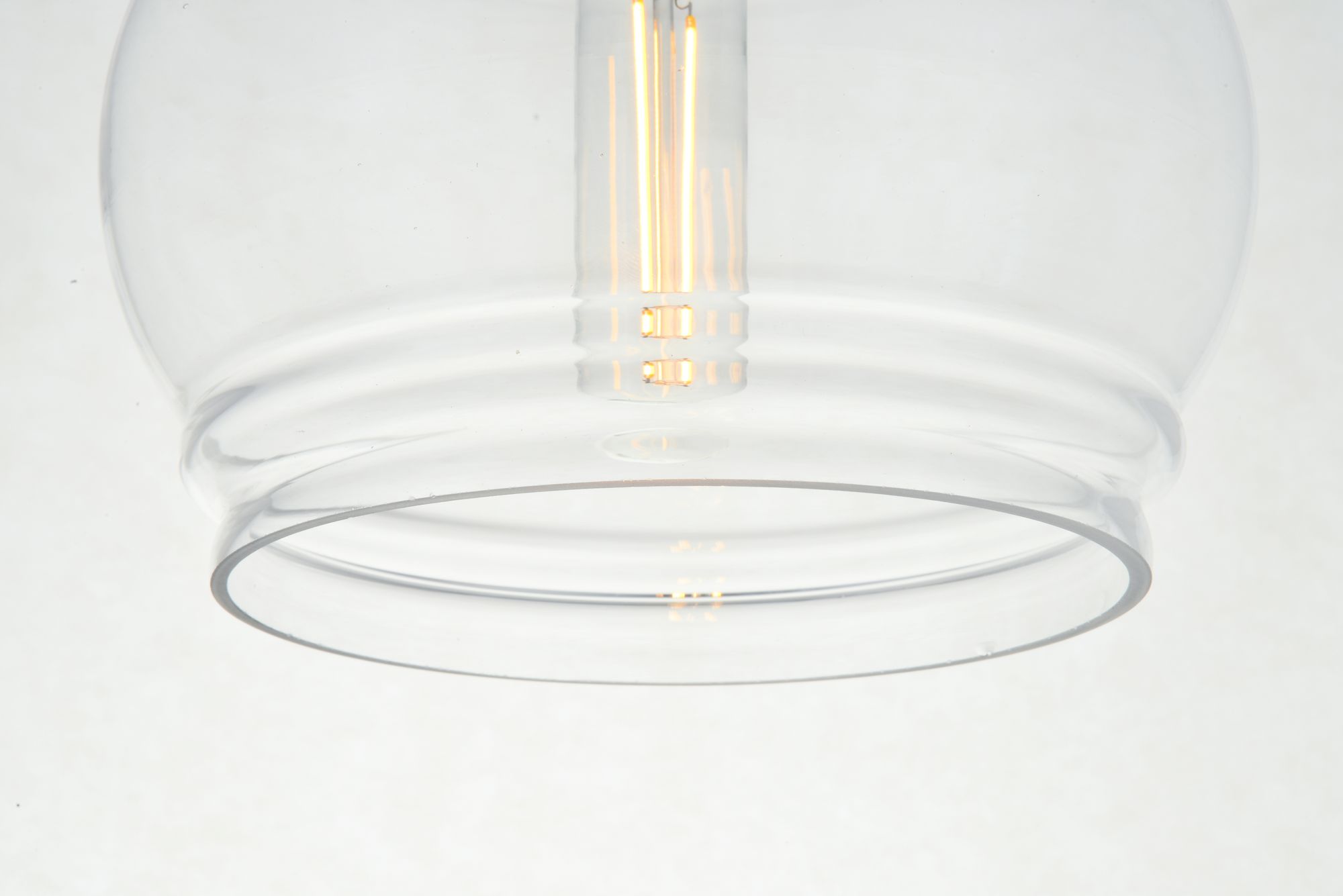 Kenna 1 Lt Chrome Pendant With Clear Glass in scene