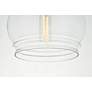 Kenna 1 Lt Chrome Pendant With Clear Glass in scene