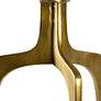 Kenna 16" Wide Textured Soft Gold Aluminum Accent Table