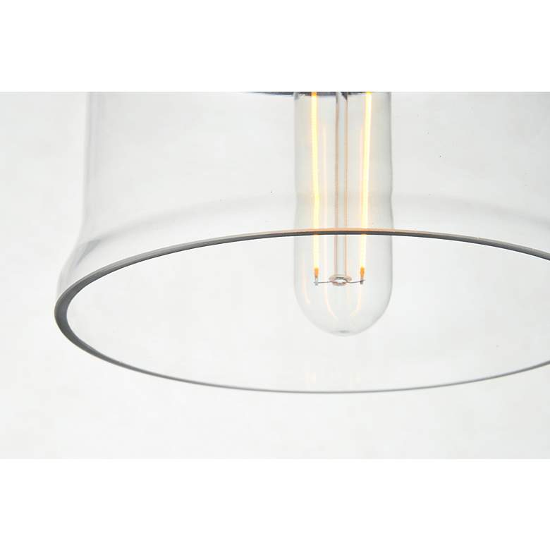 Image 5 Kenna 6 3/4" Wide Black Bell Mini Pendant more views