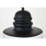 5_Kenna 6 3/4" Wide Black Bell Mini Pendant more views