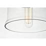 6_Kenna 6 3/4" Wide Black Bell Mini Pendant more views