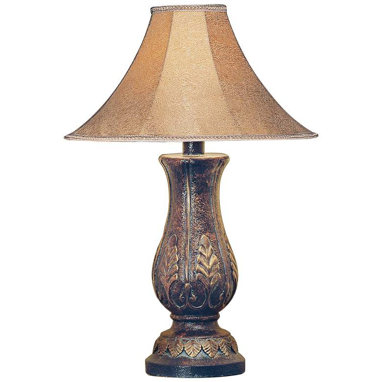 Image 1 Kennamin Rustic Bronze LED Vase Table Lamp
