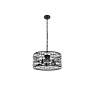 Kennedy 18 1/2" Wide Black 5-Light Drum Pendant in scene
