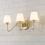 Thumbnail1 of Kennedy 23 1/2" Wide Vanity Light in Brushed Champagne Bronze with Opa
