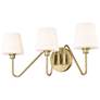 2_Kennedy 23 1/2"W Bronze 3-Light Bath Light w/ White Glass
