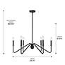 Kennedy 29 3/4" Wide Chandelier in Natural Black