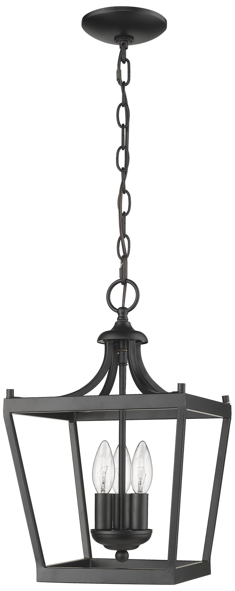 Kennedy 3-Light Matte Black Pendant