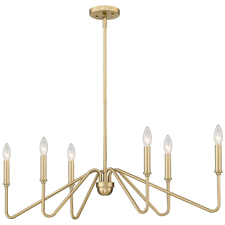 Image 1 Kennedy 36 3/4 inch Wide Linear Pendant in Brushed Champagne Bronze