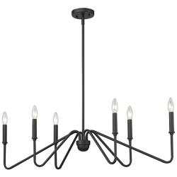 Kennedy 36 3/4" Wide Linear Pendant in Natural Black