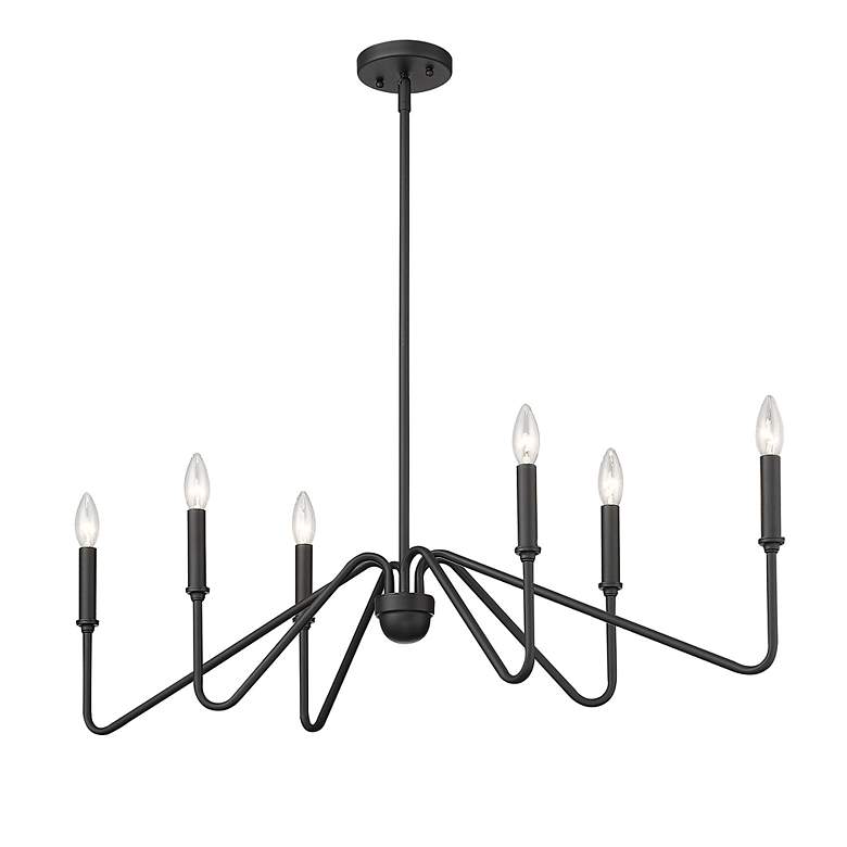 Image 4 Kennedy 36 3/4" Wide Linear Pendant in Natural Black more views