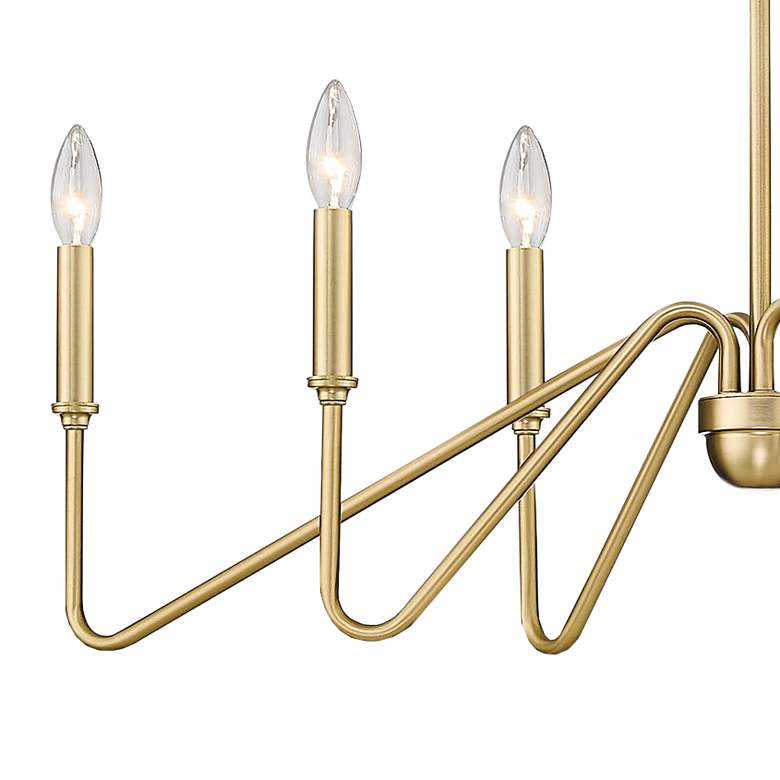 Image 4 Kennedy 36 3/4"W Brushed Champagne Bronze 6-Light Chandelier more views