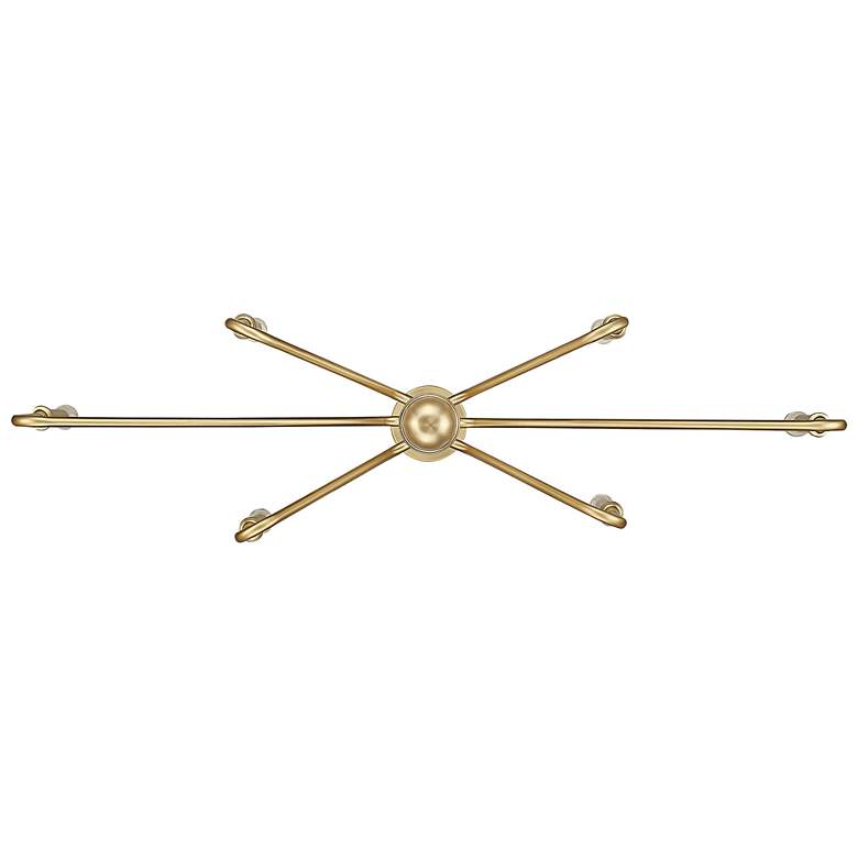 Image 7 Kennedy 36 3/4"W Brushed Champagne Bronze 6-Light Chandelier more views