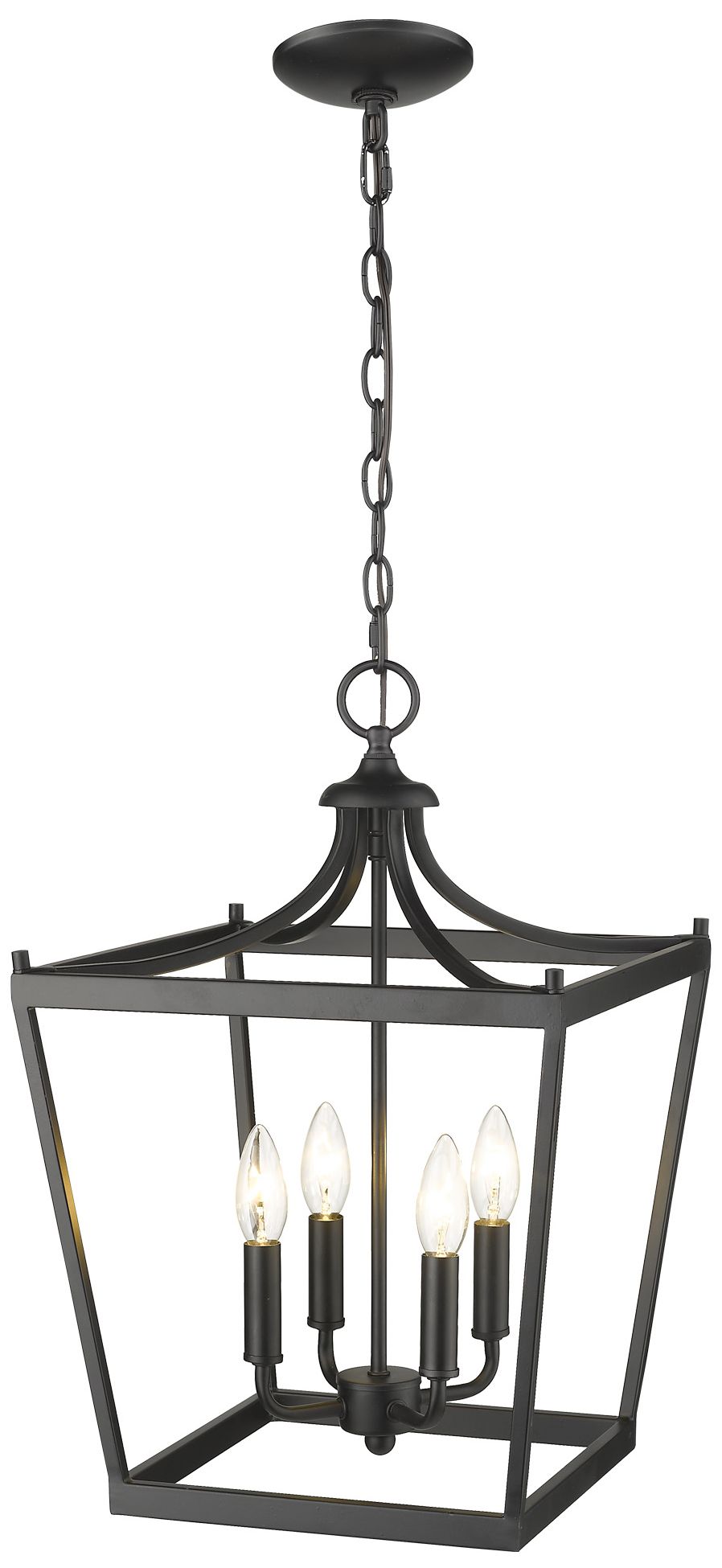 Kennedy 4-Light Matte Black Pendant