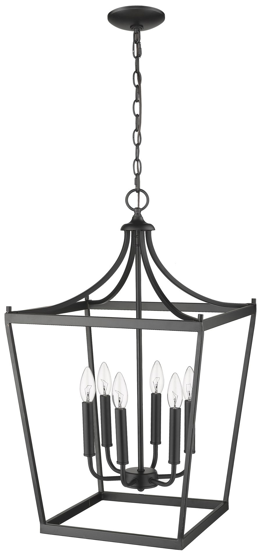 Kennedy 6-Light Matte Black Pendant