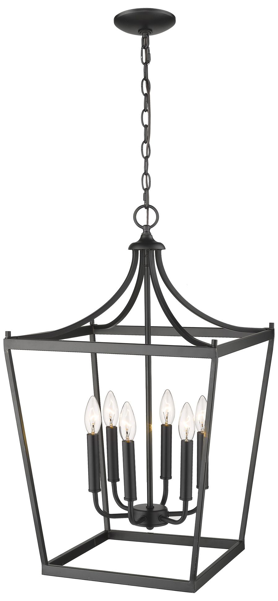 Kennedy 6-Light Matte Black Pendant