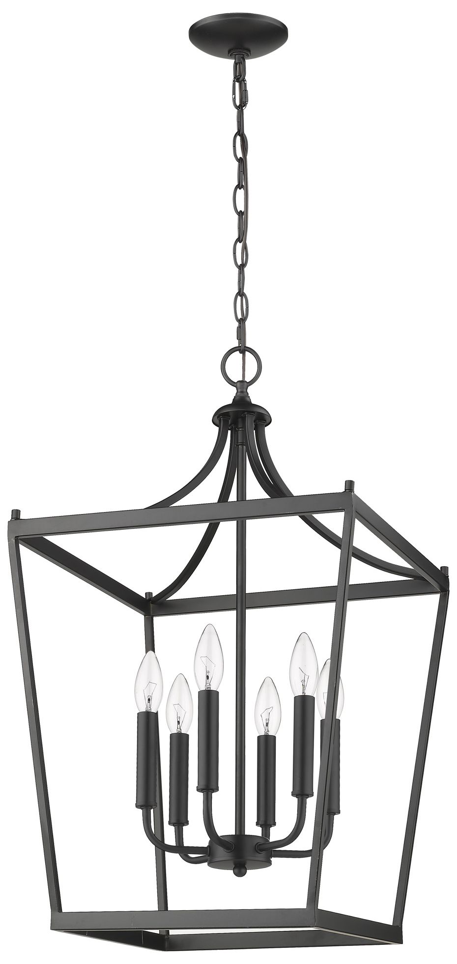 Kennedy 6-Light Matte Black Pendant