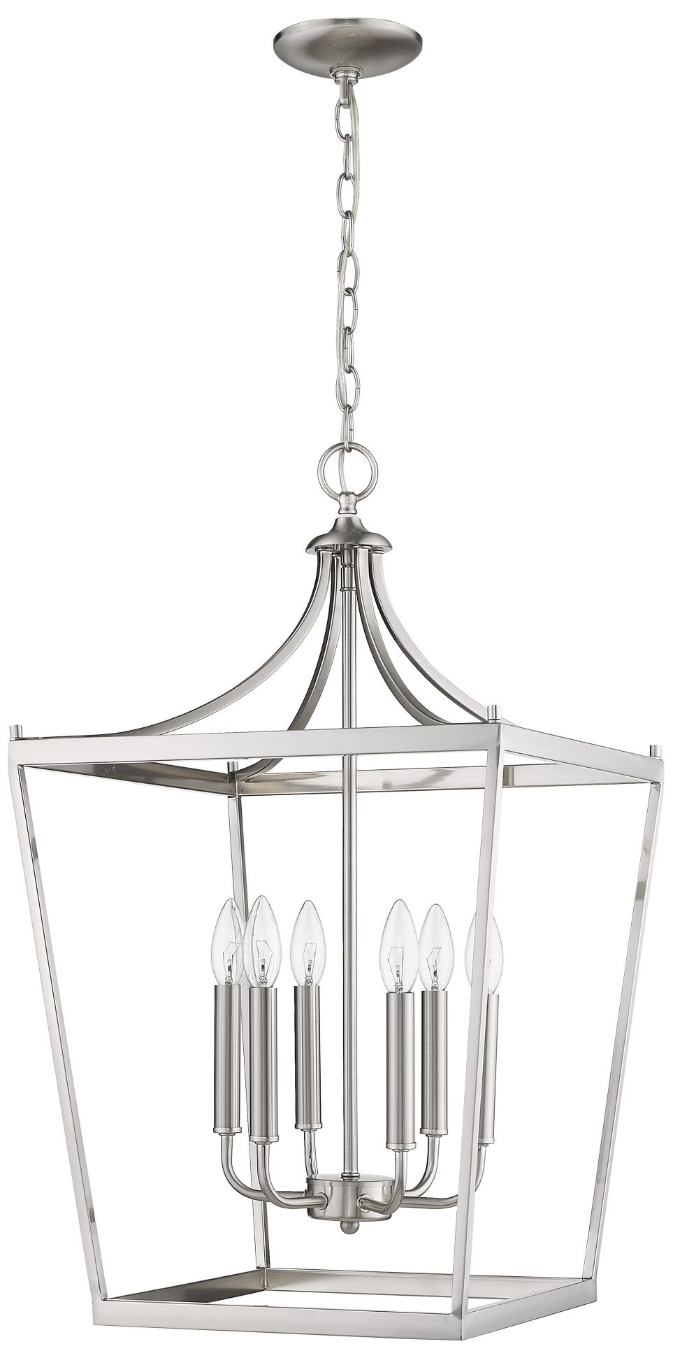 Kennedy 6-Light Satin Nickel Pendant