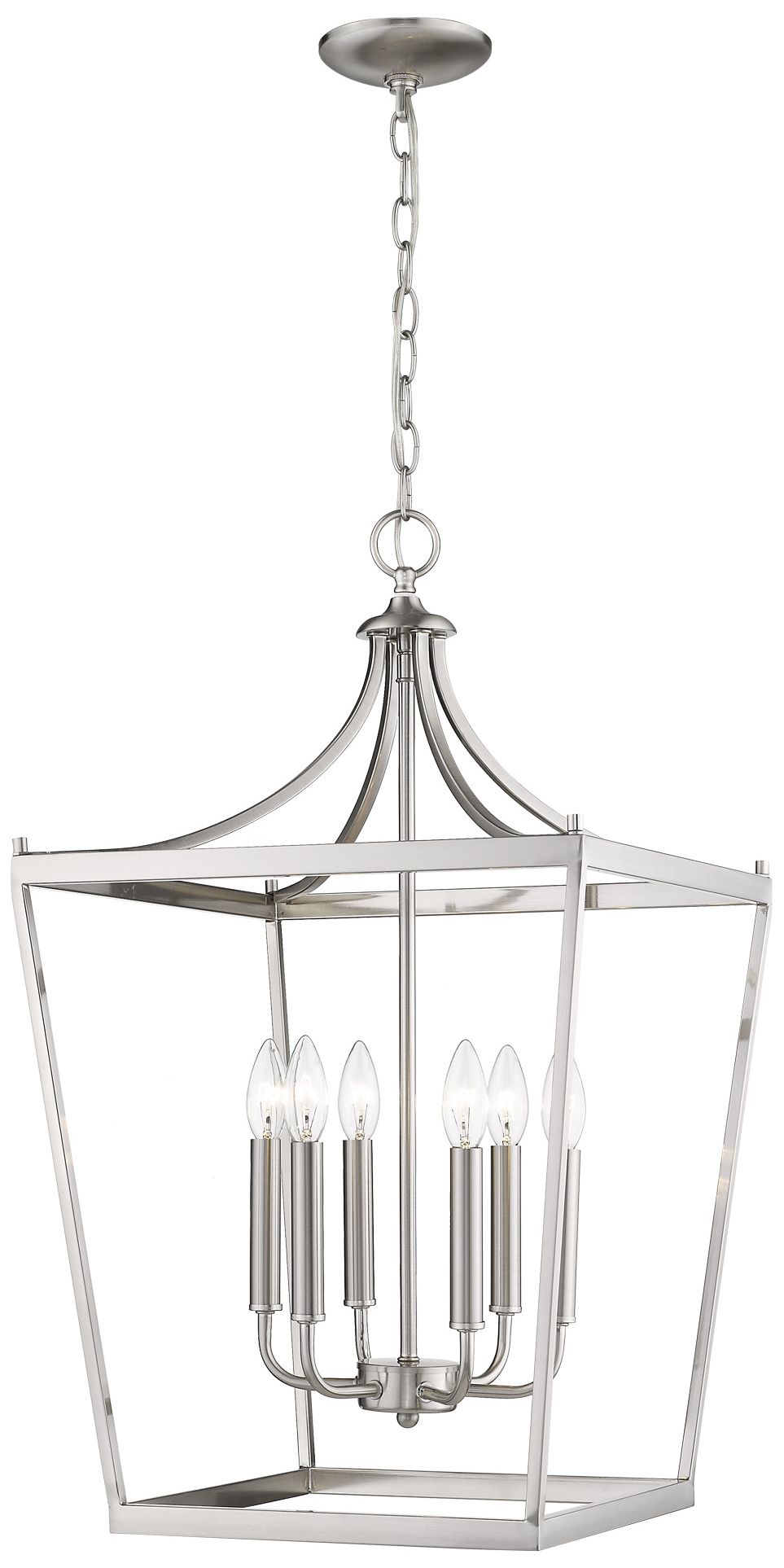 Image 2 Kennedy 6-Light Satin Nickel Pendant more views