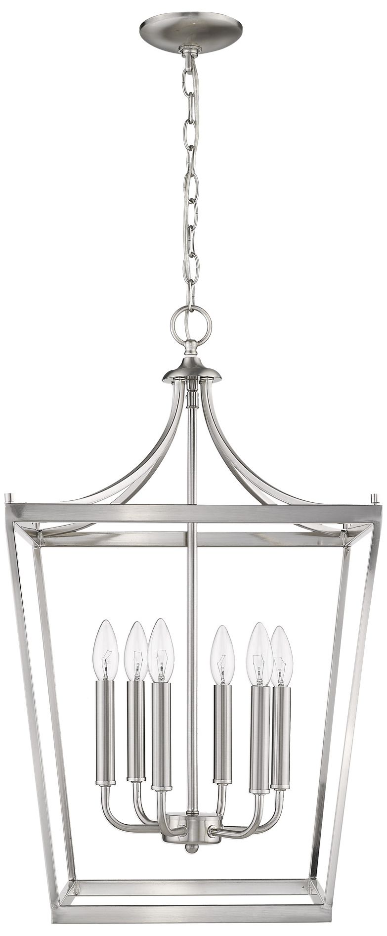 Image 3 Kennedy 6-Light Satin Nickel Pendant more views