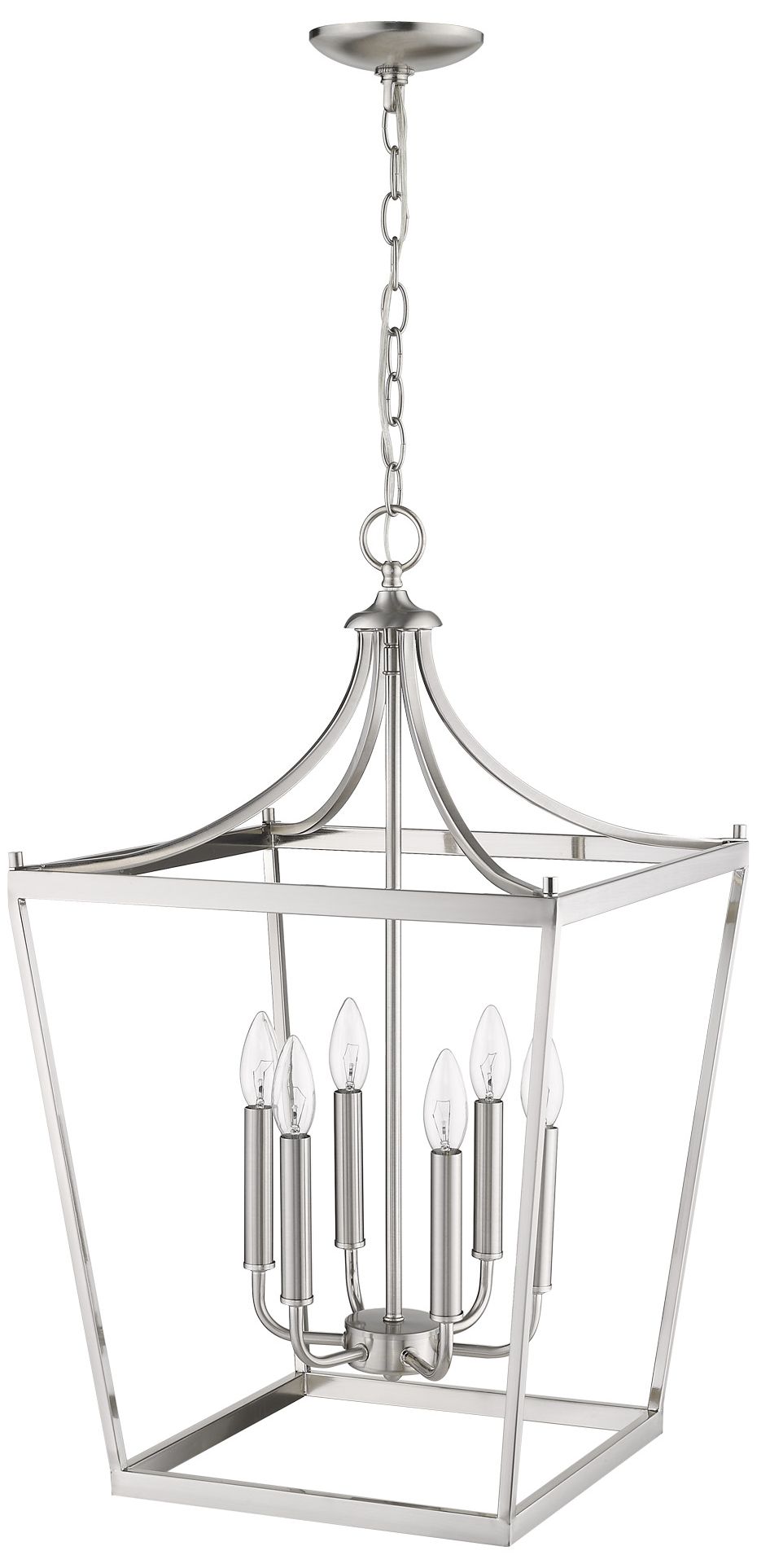 Image 5 Kennedy 6-Light Satin Nickel Pendant more views