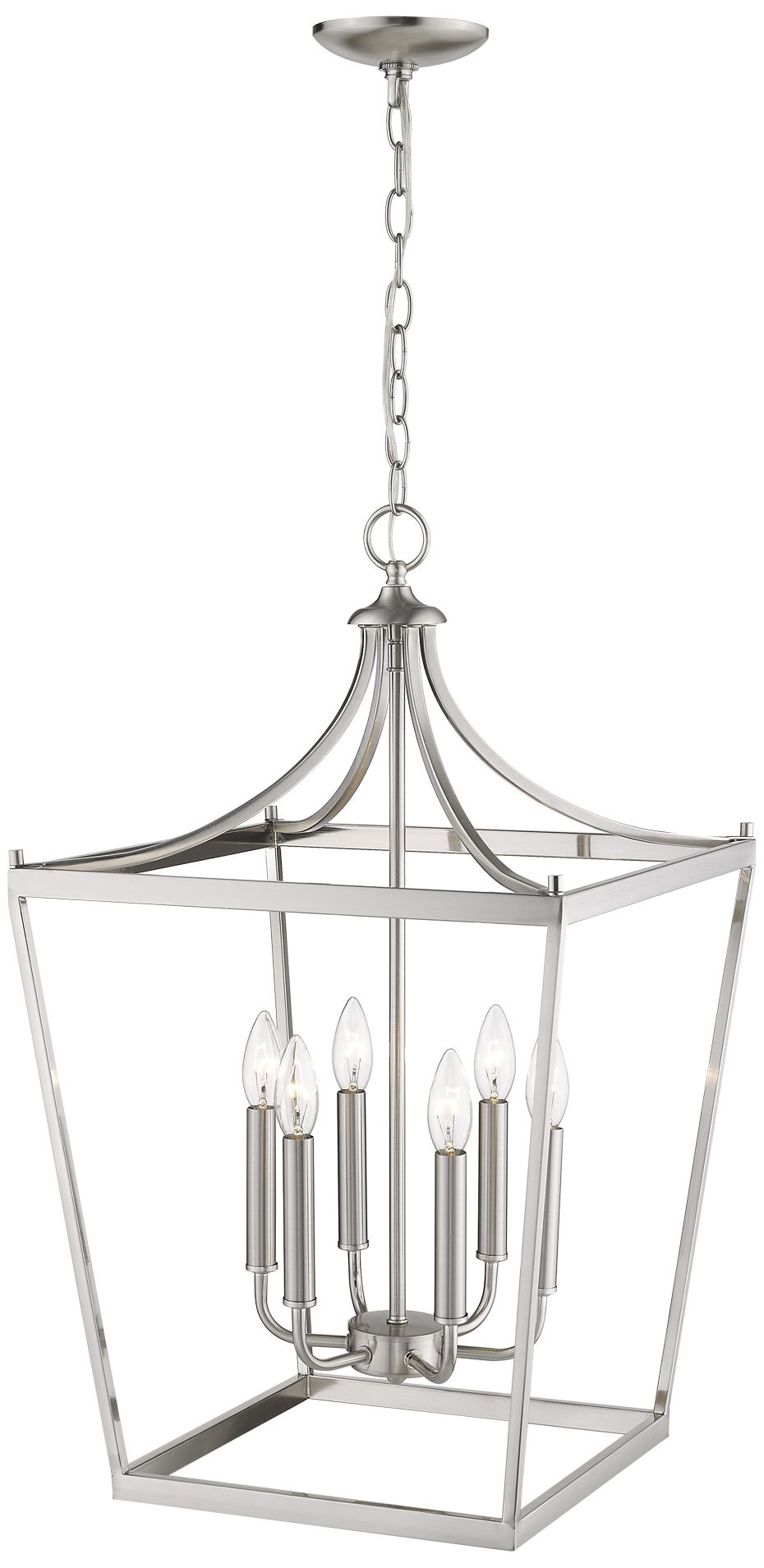 Image 6 Kennedy 6-Light Satin Nickel Pendant more views