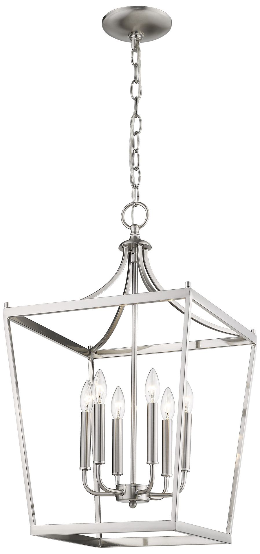 Image 7 Kennedy 6-Light Satin Nickel Pendant more views