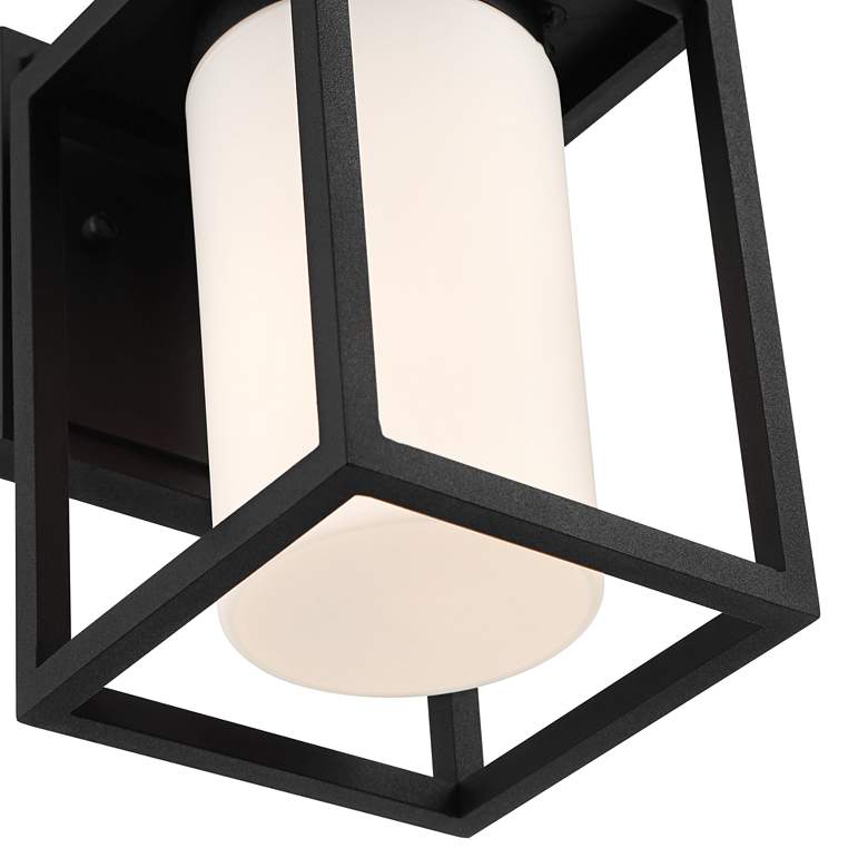 Image 4 Kennedy 9 1/4" High Sand Black Outdoor Wall Light Set of 2 more views