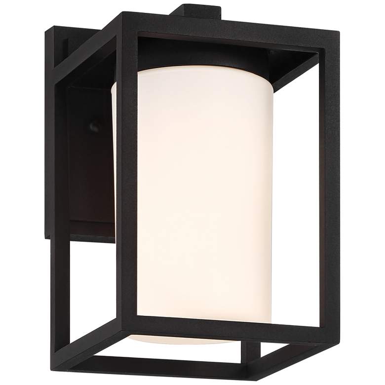 Image 6 Kennedy 9 1/4" High Sand Black Outdoor Wall Light Set of 2 more views