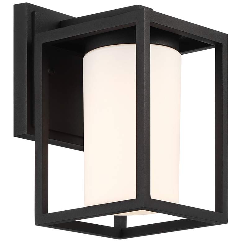Image 7 Kennedy 9 1/4" High Sand Black Outdoor Wall Light Set of 2 more views