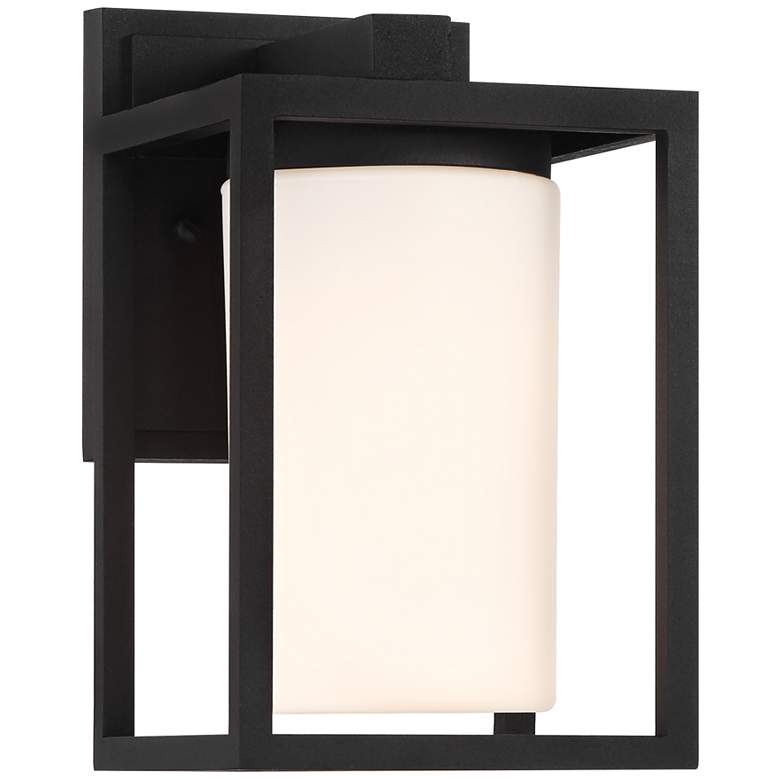 Image 3 Kennedy 9 1/4" High Sand Black Outdoor Wall Light